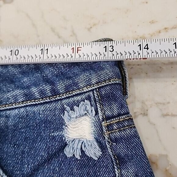 P.S. Erin Wasson Shorts womens embroidered back pockets distressed jean 24 - Picture 7 of 9